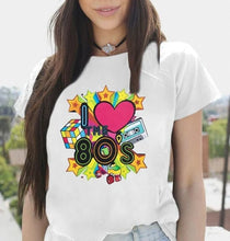 Load image into Gallery viewer, Birthday Bash love 80's hip hop party T-shirts Rock back 80's themed gift tops Fashion comfortable short sleeve men's and women's clothing