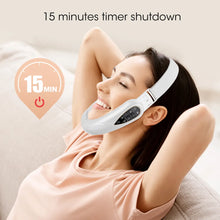 Load image into Gallery viewer, EMS Double Chin V Shape Lift Belt Facial Lifting Massager Face Slimming Vibration Face Lift Device with Remote Control Skin Care
