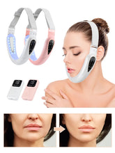 Load image into Gallery viewer, EMS Double Chin V Shape Lift Belt Facial Lifting Massager Face Slimming Vibration Face Lift Device with Remote Control Skin Care