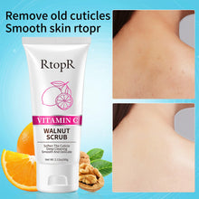 Load image into Gallery viewer, RtopR by Traci K Beauty Vitamin C Walnut Scrub Deep Cleansing Soft Cuticle Body Bath Scrub Nicotinamide Brightening and Whitening Bath Products