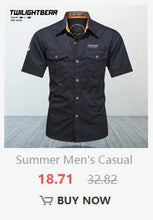Load image into Gallery viewer, High Quality Men's Shirts Quick Drying Oversized Overshirt Breathable Thin Casual Shirt Men Clothing Fishing Camping Shirt AF102