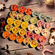 Load image into Gallery viewer, Candle Manifestation Herbal Intention Candle Unscented Spell Dried Flowers Candles with Crystal Tea Lights