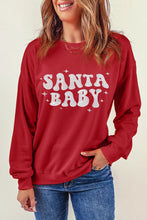 Load image into Gallery viewer, SANTA BABY Round Neck Long Sleeve Sweatshirt