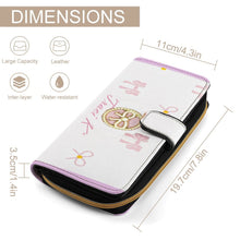 Load image into Gallery viewer, Traci K Put a Bow On It Designer Wallet Pink Leather Wallet