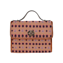 Load image into Gallery viewer, Traci K Original Signatured Pattern Bag Waterproof Canvas Bag-Brown (All Over Print) (Model 1641)