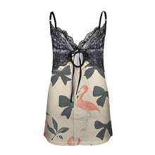 Load image into Gallery viewer, Traci K Designer Satin Lace Low Cut Backless Lingerie Lace Low Cut Backless Cami Dress (Model D72)