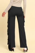 Load image into Gallery viewer, Fringe Trim Wide Leg Pants