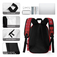 Load image into Gallery viewer, Traci K Varsity Half printed backpack Designer One of  Kind