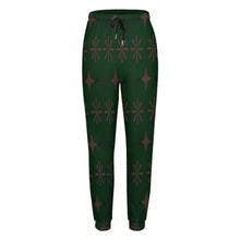 Load image into Gallery viewer, Traci K Luxury Designer Women's all Jogger Pants Women's All Over Print Joggers Green