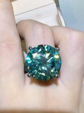 Load image into Gallery viewer, 20 Carat Moissanite 925 Sterling Silver Ring