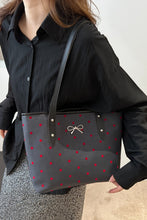 Load image into Gallery viewer, Bow Trim Polyester Tote Bag