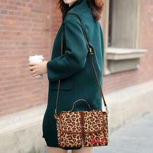 Load image into Gallery viewer, Traci K* Signatured Designer Leopard Pattern Satchel Bag Multi-Function Satchel-Brown (Model 1740)