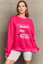 Load image into Gallery viewer, Simply Love Full Size Letter Graphic Long Sleeve Sweatshirt
