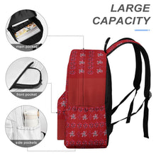 Load image into Gallery viewer, Traci K Varsity Half printed backpack Designer One of  Kind