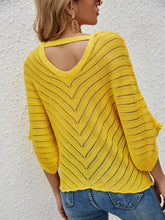 Load image into Gallery viewer, Openwork Batwing Sleeve Cover-Up