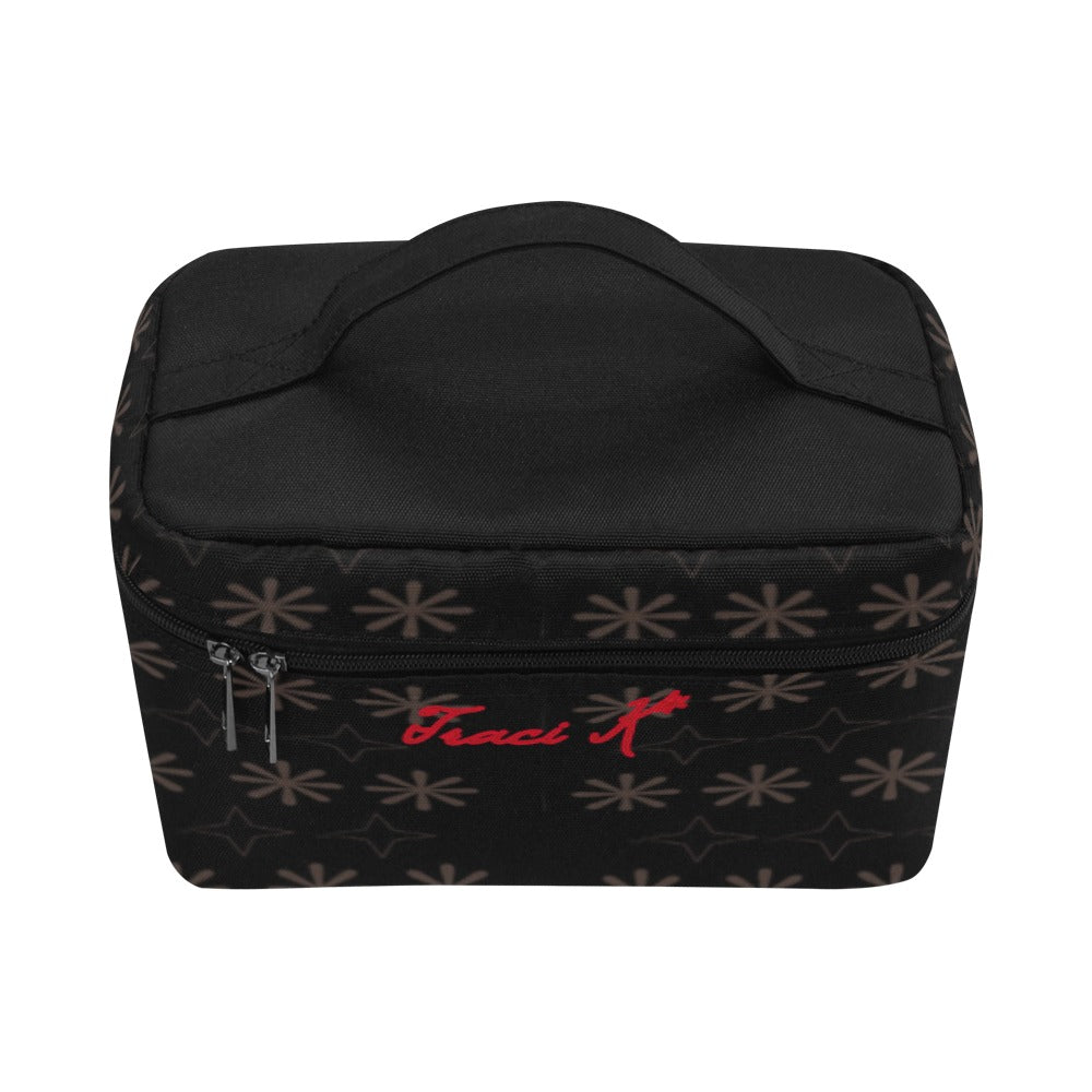 Traci K Signatured Patterned Cosmetic Bag Cosmetic Bag/Large (Model 1658)