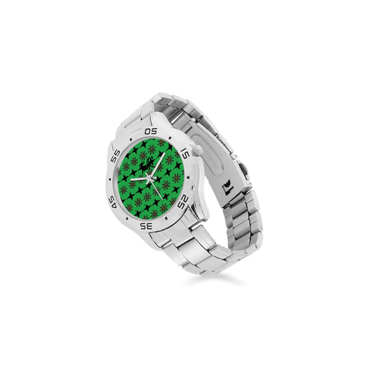 Traci K Designer Holiday Designer Watch Men's Stainless Steel Analog Watch(Model 108)