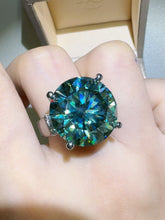 Load image into Gallery viewer, 20 Carat Moissanite 925 Sterling Silver Ring