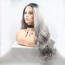 Load image into Gallery viewer, 13*3" Lace Front Wigs Synthetic Long Wavy 24" 130% Density
