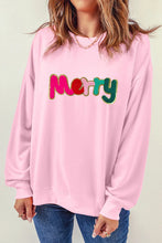 Load image into Gallery viewer, MERRY Round Neck Long Sleeve Sweatshirt