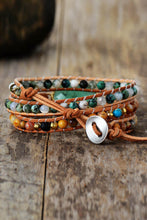 Load image into Gallery viewer, Natural Stone & Agate Layered Bracelet