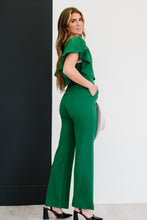 Load image into Gallery viewer, Greenhouse Goddess Ruffled Jumpsuit