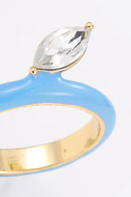 Load image into Gallery viewer, 18K Gold Plated Glass Stone Ring