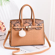 Load image into Gallery viewer, Traci K Collection( Pick Your Color) Birkin style handbag shoulder cross handbag handbags a generation w/ purse charm