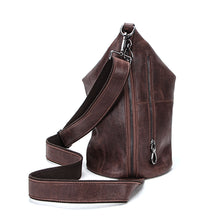 Load image into Gallery viewer, Black angel fashion trend leather men's Messenger bag multi-function casual street tide bag men's bag cross-border generation