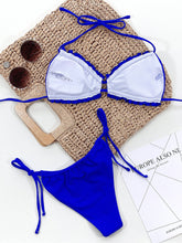 Load image into Gallery viewer, Frill Trill Halter Neck Bikini Set