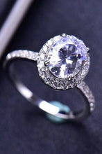 Load image into Gallery viewer, 2 Carat Moissanite 18k Platinum-Plated Ring