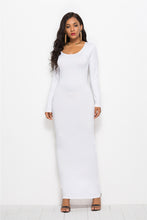 Load image into Gallery viewer, Basic Sweet long sleeve maxi dress