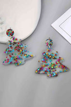 Load image into Gallery viewer, Christmas Tree Acrylic Earrings