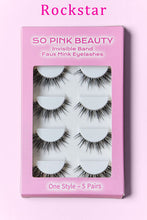 Load image into Gallery viewer, SO PINK BEAUTY Faux Mink Eyelashes 5 Pairs