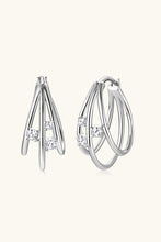 Load image into Gallery viewer, Moissanite 925 Sterling Silver Layered Earrings