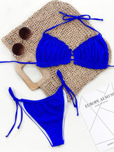 Load image into Gallery viewer, Frill Trill Halter Neck Bikini Set