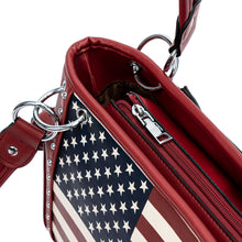 Load image into Gallery viewer, Lavawa All American by Traci K Collection Patriotic Studded Concealed Carry Tote Crossbody Handbag Purse
