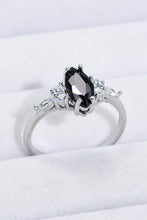Load image into Gallery viewer, 925 Sterling Silver Black Agate Ring