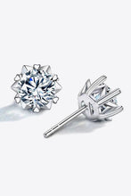 Load image into Gallery viewer, Stuck On You 4 Carat Moissanite Stud Earrings