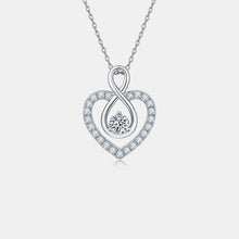 Load image into Gallery viewer, 1 Carat Moissanite 925 Sterling Silver Heart Shape Necklace