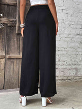 Load image into Gallery viewer, Ruched High Waist Wide Leg Pants