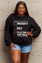 Load image into Gallery viewer, Simply Love Full Size Letter Graphic Long Sleeve Sweatshirt