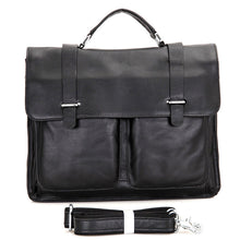 Load image into Gallery viewer, leather men's briefcase handbag shoulder diagonal bag computer bag 7100