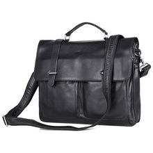 Load image into Gallery viewer, leather men's briefcase handbag shoulder diagonal bag computer bag 7100