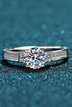 Load image into Gallery viewer, Lucky Charm Moissanite Rhodium-Plated Ring