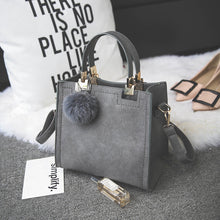 Load image into Gallery viewer, Matte fashion portable shoulder bag simple small square bag retro one shoulder diagonal girl bag