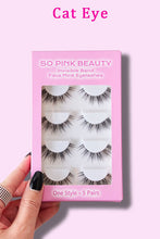 Load image into Gallery viewer, SO PINK BEAUTY Faux Mink Eyelashes 5 Pairs