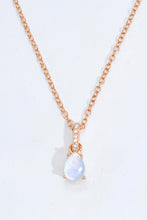 Load image into Gallery viewer, Moonstone Teardrop Pendant Necklace