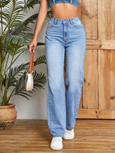 Load image into Gallery viewer, High Waist Straight Leg Jeans
