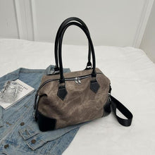 Load image into Gallery viewer, Contrast PU Leather Shoulder Bag
